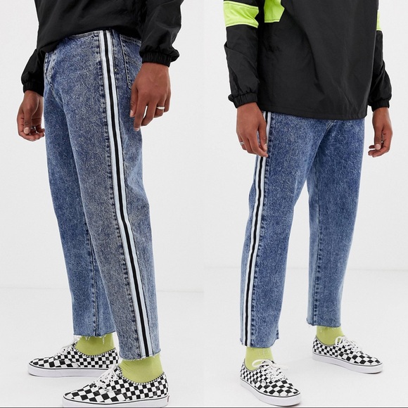 ASOS x Collusion | x005 Straight Leg Striped Denim Jeans - Picture 16 of 16